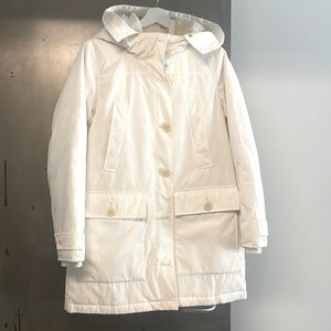 J crew Nordic parka size S - white